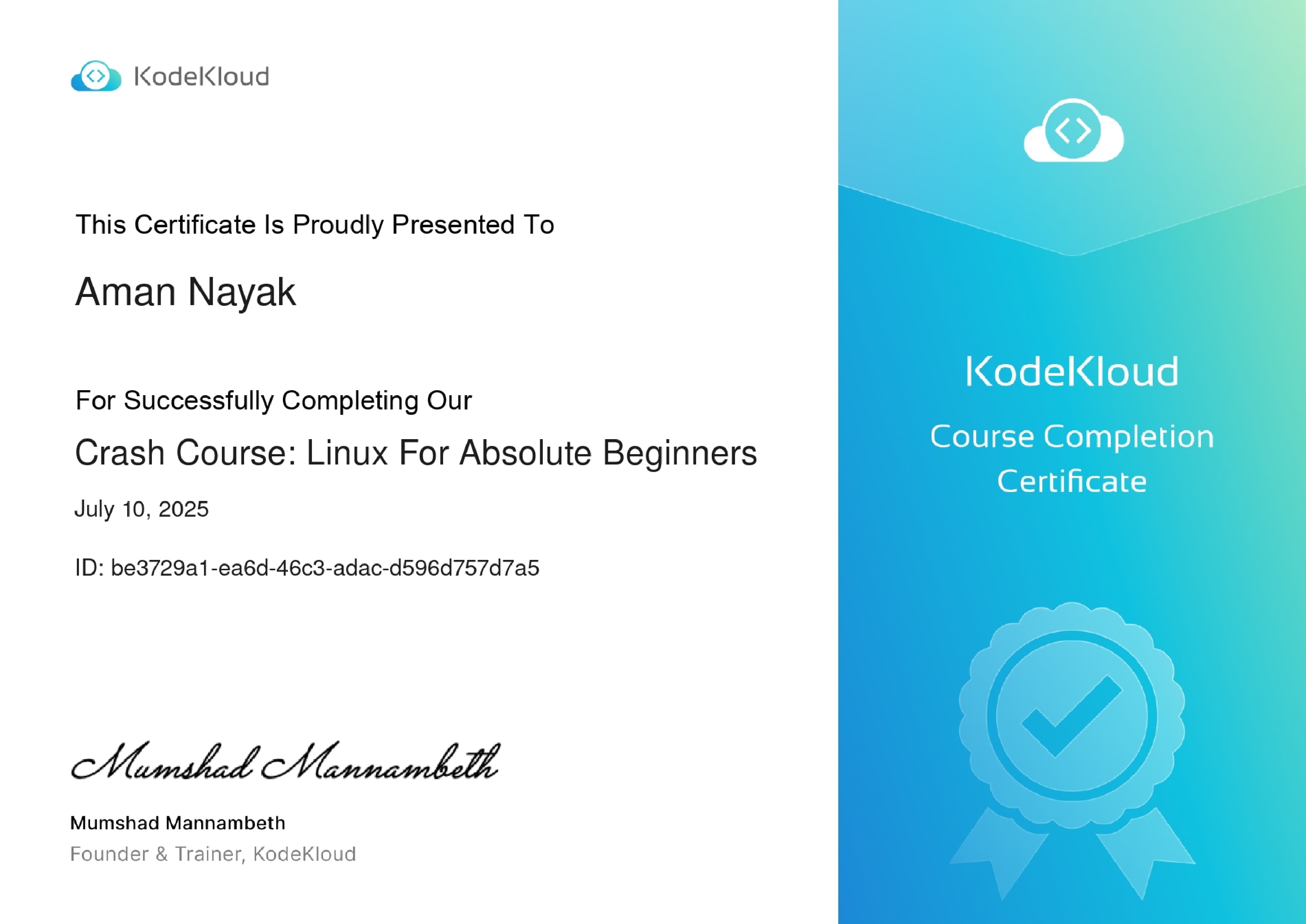 Certified in Linux Fundamentals